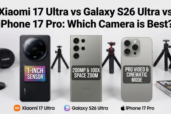 Xiaomi 17 Ultra vs Galaxy S26 Ultra vs iPhone 17 Pro Which Camera is Best