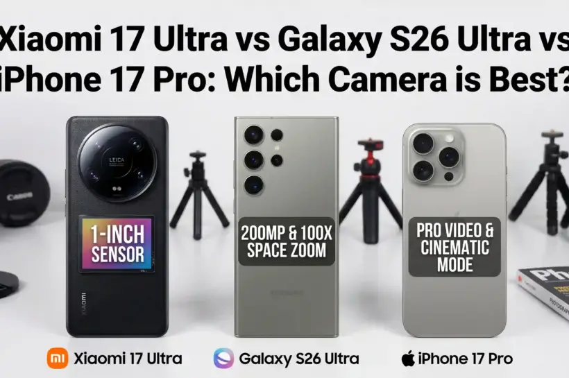 Xiaomi 17 Ultra vs Galaxy S26 Ultra vs iPhone 17 Pro Which Camera is Best